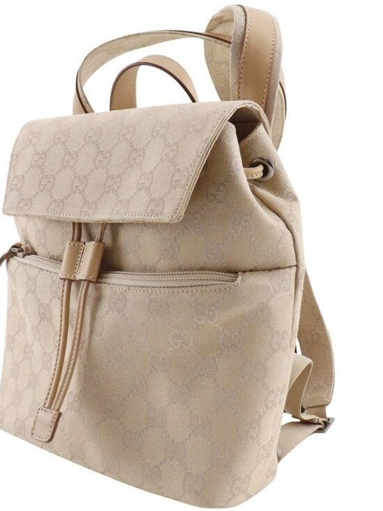 GUCCI Backpack Backpack Daypack 003.0242 beige GG canvas Women
